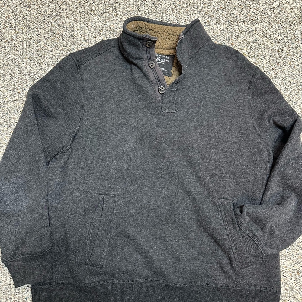 MENS BASS WARM FLEECE SWEATSHIRT